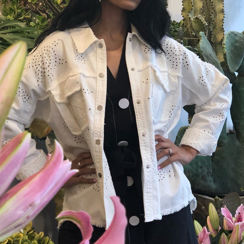 White denim Jacket size S from Zara